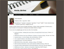 Tablet Screenshot of heidewrites.com